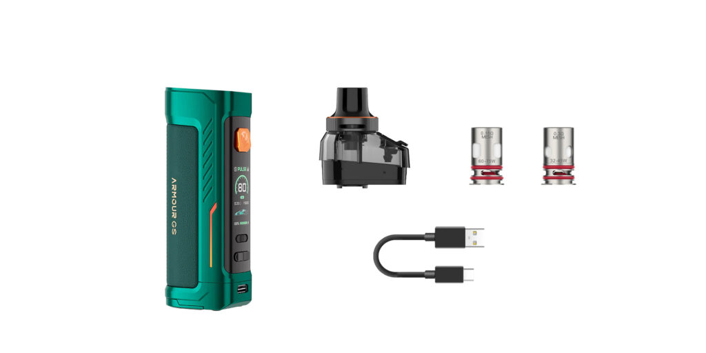 Vaporesso Armour GS Pod System package contents