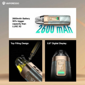 Vaporesso Luxe X3 Pod System features