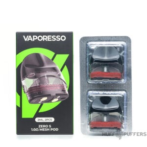 vaporesso-zero-s-mesh-pods vaporesso zero s 1.0 ohm mesh pod with box packaging