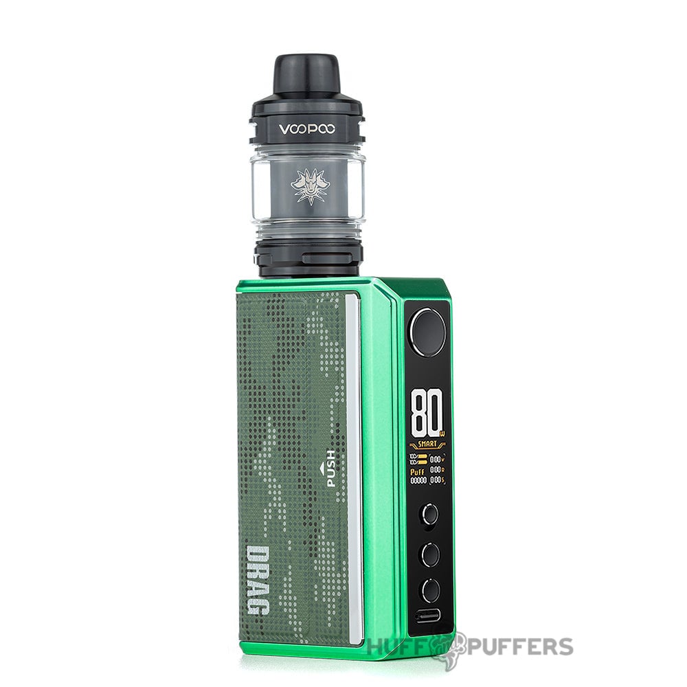 voopoo drag com 5 Kit — $64.99 30ml Color:Creed Cyan FOGO DE CHÃO -