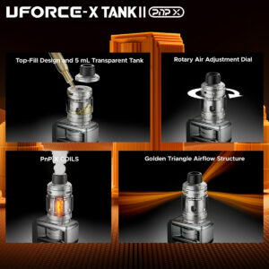 Voopoo Drag 6 with Uforce X-Tank 2 features