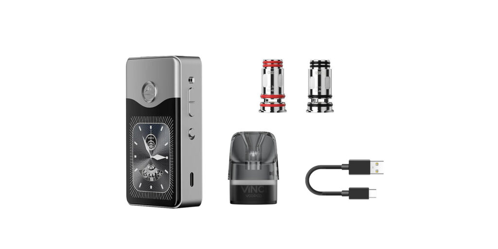 Voopoo Vinci E120 Pod System package contents