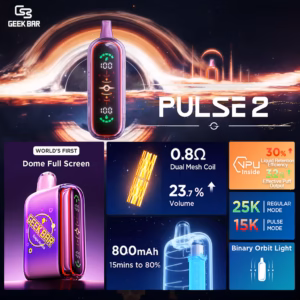Geek Bar Pulse 2 Disposable Vape features