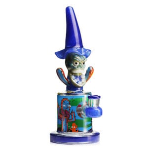 Lookah-Bong-Cool-Hooded-Cactus-Glass-Dab-Rig-e-dark-blue dark blue Lookah 10" Cool Hooded Cactus Glass Dab Rig