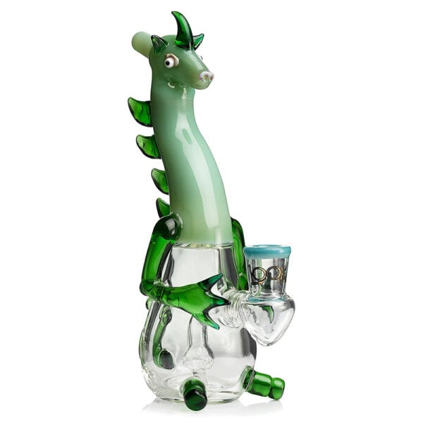 Lookah-Bong-Mini-Cute-dragon-Dab-Rig-green green Lookah 10" Mini Cute Dragon Dab Rig