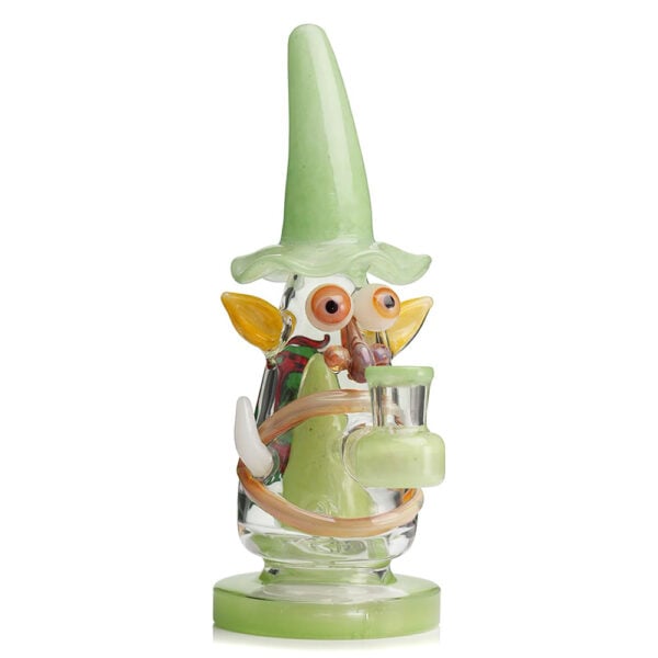 Lookah-Bong-Mini-Wizard-Dab-Rig-green green lookah mini wizard dab rig