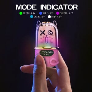 Lookah Cat 510 Battery LED features