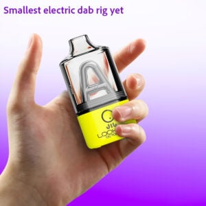 Lookah Octopus Electric Dab Rig features photo in hand