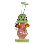 green lookah cute clown mushroom dab rig