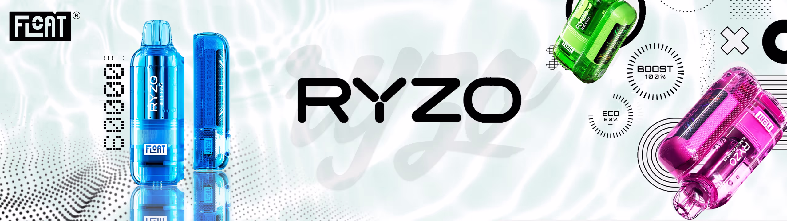 Float Ryzo Vape Desktop Banner Float Ryzo Disposable Vape Kit Desktop Banner