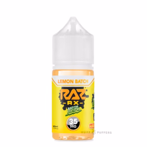 raz rx batch edition salt nic lemon batch 30ml Raz RX Salt Lemon Batch E-Juice 30mL