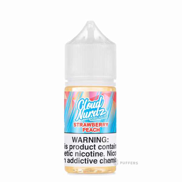 Cloud Nurdz Salts iced strawberry peach 30mL Cloud Nurdz Salts Iced Strawberry Peach 30mL