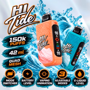 HiTide 150K Disposable Vape features