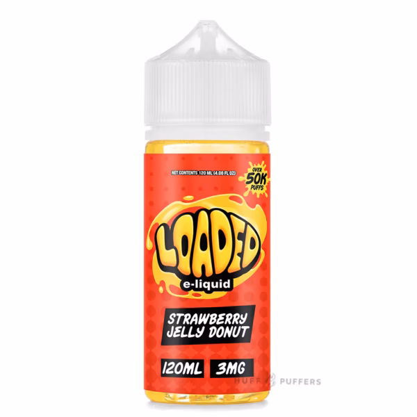 Loaded E-liquid strawberry jelly donut 120mL Loaded E-Liquid Strawberry Jelly Donut 120mL