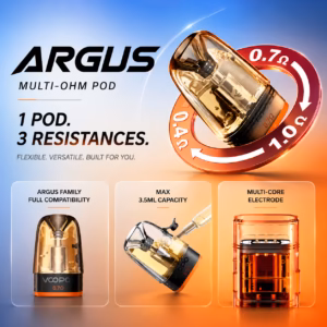 Voopoo Argus Multi Ohm Pod features