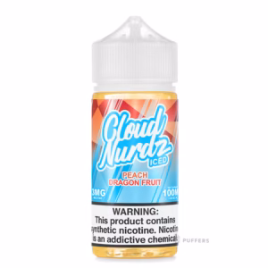 cloud nurdz iced peach dragon fruit e juice 100ml Cloud Nurdz Iced Peach Dargon Fruit E-Juice 100mL
