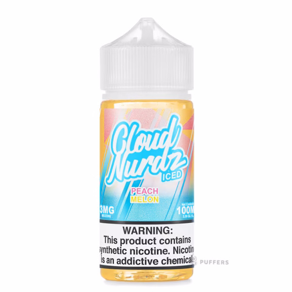 cloud nurdz iced peach melon e juice 100ml Cloud Nurdz Iced Peach Melon E-Juice 100mL