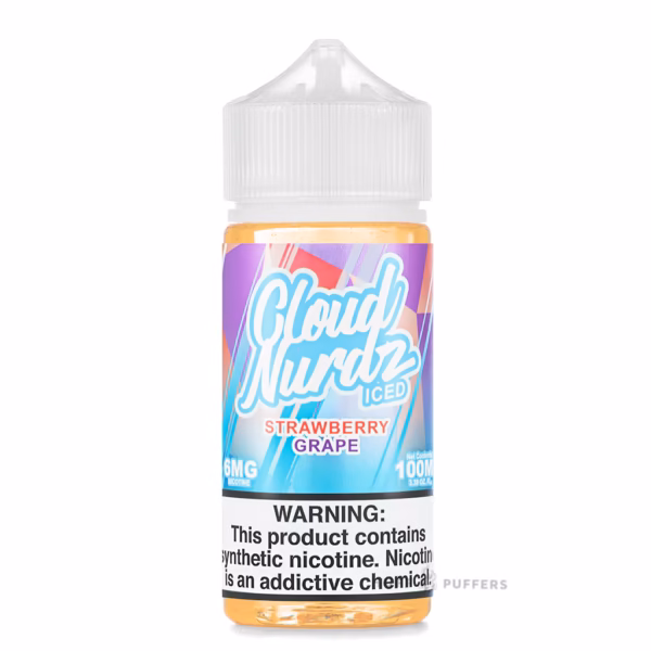 cloud nurdz iced strawberry grape e juice 100ml Cloud Nurdz Iced Strawberry Grape E-Juice 100mL