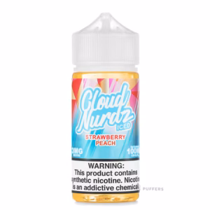 cloud nurdz iced strawberry peach e juice 100ml Cloud Nurdz Iced Strawberry Peach E-Juice 100mL