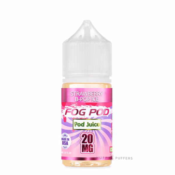 fog pod salt strawberry b-pop ice Fog Pod Salt Strawberry B-Pop Ice 30mL